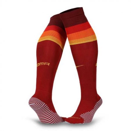 20/21 AS Roma Home Red Soccer Socks Men's