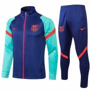 21/22 Barcelona Blue Soccer Training Suit(Jacket + Pants) Men's