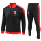 Men's AC Milan Black & Red Training Jacket + Pants Set 23/24