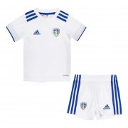 20/21 Leeds United Home White Kids Jersey Kit(Jersey + Short)