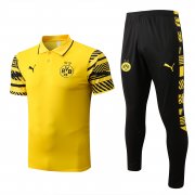 Men's Dortmund Yellow Training Polo + Pants Set 22/23