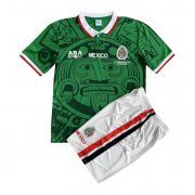 Kid's Mexico Retro Home Jersey + Short Set 1998