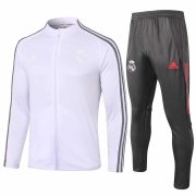 20/21 Real Madrid White Jacket Soccer Training Suit Men