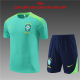 Kid's Brazil Green Training Jersey + Short Set 2024