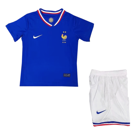Kid's France Home Jersey + Short Set 2024
