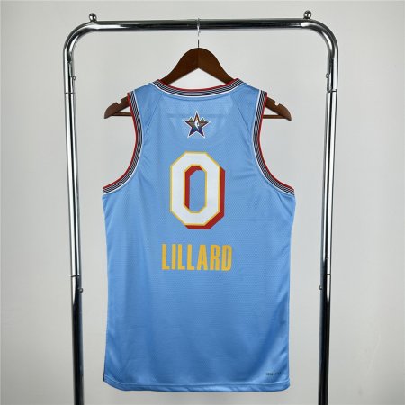 Men's All-Star Weekend Jordan Light Blue Dri-FIT Jersey 2025 LILLARD #0