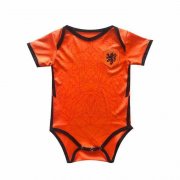 2020 Netherlands Home Orange Baby Infant Crawl Jersey Jersey