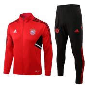Men's Bayern Munich Red Training Jacket + Pants Set 22/23