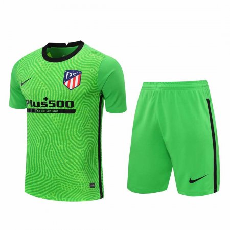 20/21 Atletico Madrid Goalkeeper Green Men's Jersey + Shorts Set