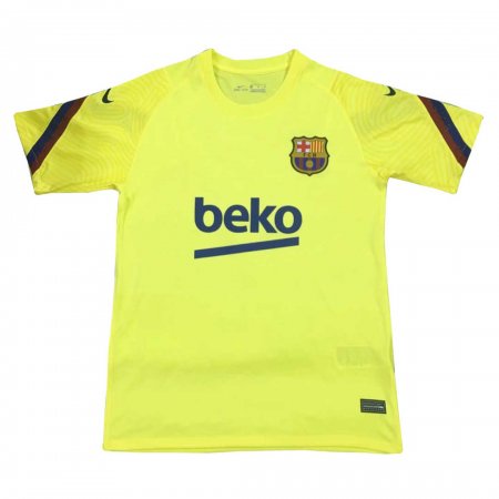 20/21 Barcelona Soccer Training Jersey Yellow - Mens