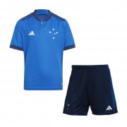 Kid's Cruzeiro Home Jersey + Short Set 23/24