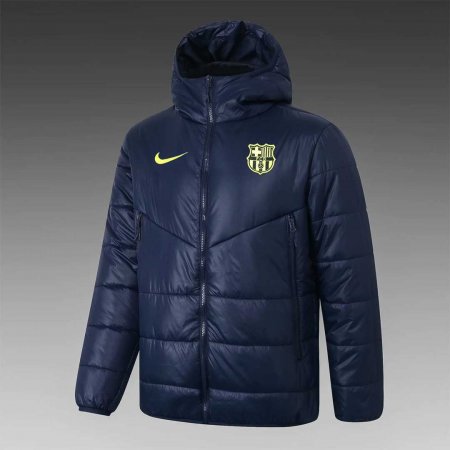 20/21 Barcelona Navy Soccer Winter Jacket Men's