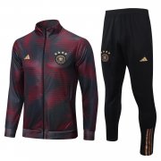 Men's Germany Red - Grey Training Jacket + Pants Set 2022