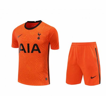 20/21 Tottenham Hotspur Goalkeeper Orange Men's Jersey + Shorts Set