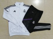 Men's Real Madrid White Training Suit Jacket + Pants 22/23