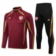 Men's Arsenal Teamgeist Burgundy Training Suit Jacket + Pants 21/22