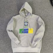 Men's Brazil Grey Pullover Sweatshirt 2022 #Hoodie