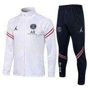 21/22 PSG x Jordan White Soccer Training Suit (Jacket + Pants) Men's