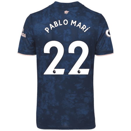 20/21 Arsenal Third Navy Men's Jersey PABLO MAR? #22