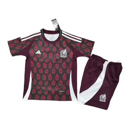 Kid's Mexico Home Copa America Jersey + Short Set 2024