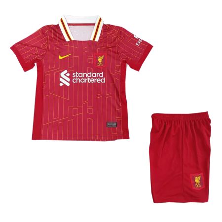 Kid's Liverpool Home Jersey + Short Set 24/25