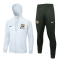 Men's Barcelona Light Grey Training Jacket + Pants Set 23/24 #Hoodie