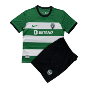 Kid's Sporting CP Home Jersey + Short Set 23/24