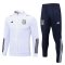 Men's Italy White Training Jacket + Pants Set 2023
