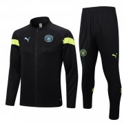 Men's Manchester City Black Training Jacket + Pants Set 22/23