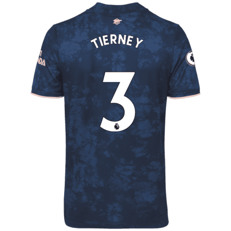 20/21 Arsenal Third Navy Men's Jersey TIERNEY #3