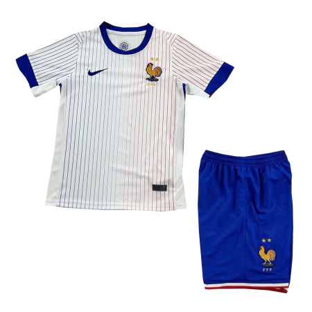 Kid's France Away EURO Jersey + Short Set 2024