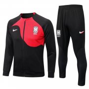 Men's Korea Black Training Jacket + Pants Set 2022