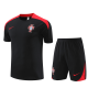 Men's Portugal Black Training Jersey + Short Set 2024