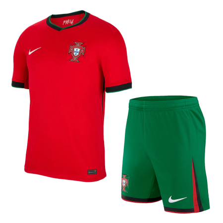 Men's Portugal Home EURO Jersey + Short Set 2024