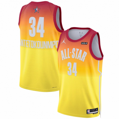 Men's NBA Brand Orange Swingman Jersey-All-Star Game Edition 2023 Giannis Antetokounmpo #34