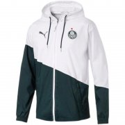 Men's Palmeiras Hoodie White - Green All Weather Windrunner Jacket 22/23