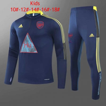 20/21 Arsenal x Human Race Blue Kid's Soccer Training Suit