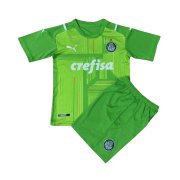 21/22 Palmeiras Goalkeepr Green Jersey + Shorts Kid