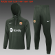 Kid's Barcelona Green Training Sweatshirt + Pants Set 23/24 #Hoodie