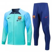 Men's Barcelona Light Green Training Jacket + Pants Set 22/23