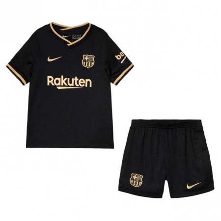 20/21 Barcelona Away Black Kids Jersey Kit(Jersey + Short)