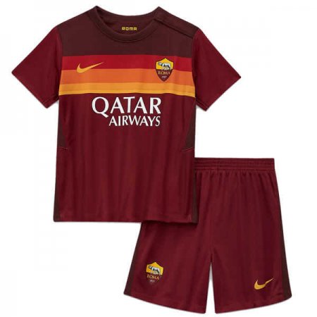 20/21 AS Roma Home Red Kids Jersey Kit(Jersey + Short)