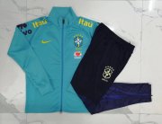Brazil Light Blue Training Jacket + Pants Set Men's 2022