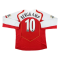 Men's Arsenal Home Long Sleeve Jersey 2004/2005 #Retro Bergkamp #10