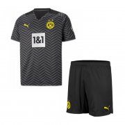 Kid's Borussia Dortmund Away Jersey + Shorts 21/22