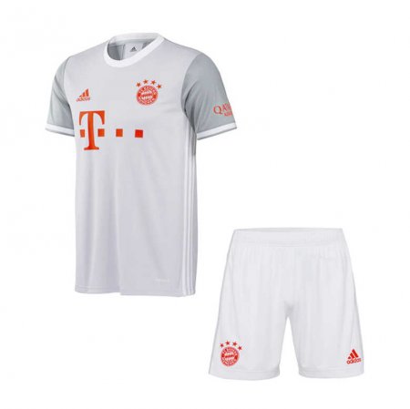 20/21 Bayern Munich Away Grey Kids Jersey Kit(Jersey + Short)