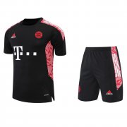 Men's Bayern Munich Black Jersey + Short Set 22/23