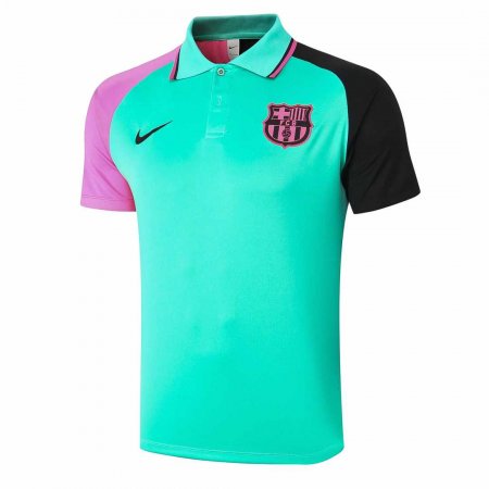 20/21 Barcelona Soccer Polo Jersey Green BP - Mens