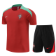 Men's Portugal Red Training Jersey + Short Set 2024