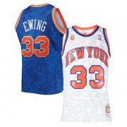 Men's New York Knicks Blue Lunar New Year Swingman Jersey Mitchell & Ness Hardwood Classics 1991-92 Patrick Ewing #33